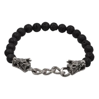 Steuer_Herrenarmband_Lavasteine